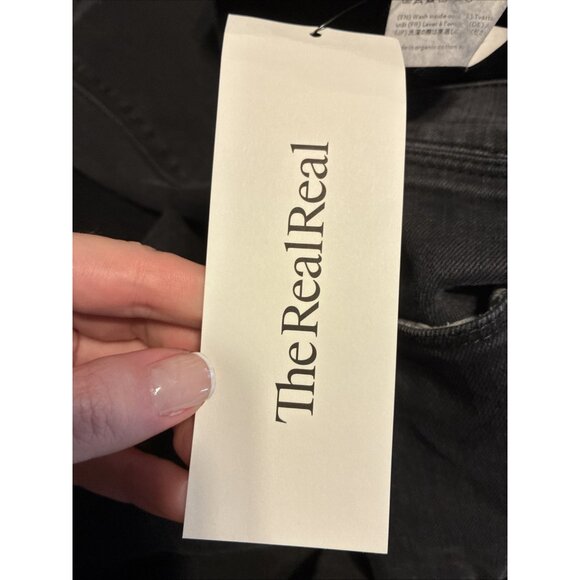 Acne Studios Bla Konst Solid Black Charcoal Straight Slim Jeans Denim 32 X 33 - Picture 6 of 6